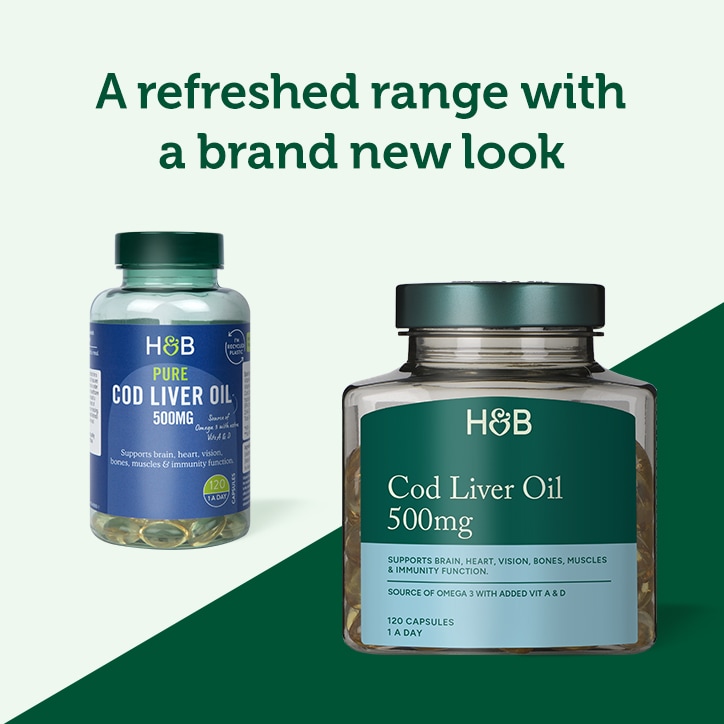 Holland & Barrett Μουρουνέλαιο 500mg 120 κάψουλες